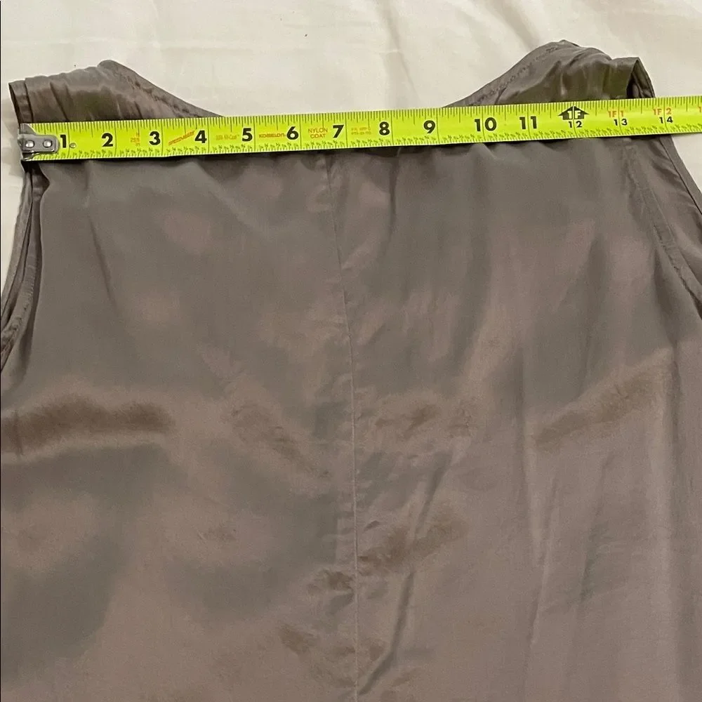 CABi Grey Silk Sleeveless Tank Top Blouse Womens Size Large - Picture 7 of 11